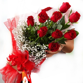 9 Red Rose Bouquet