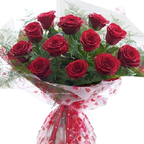 13 Rote Rosen Bouquet
