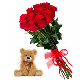 11 Rote Rosen Teddy