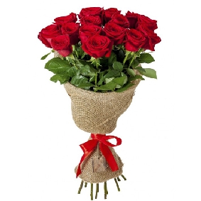 15 Rote Rosen Bouquet